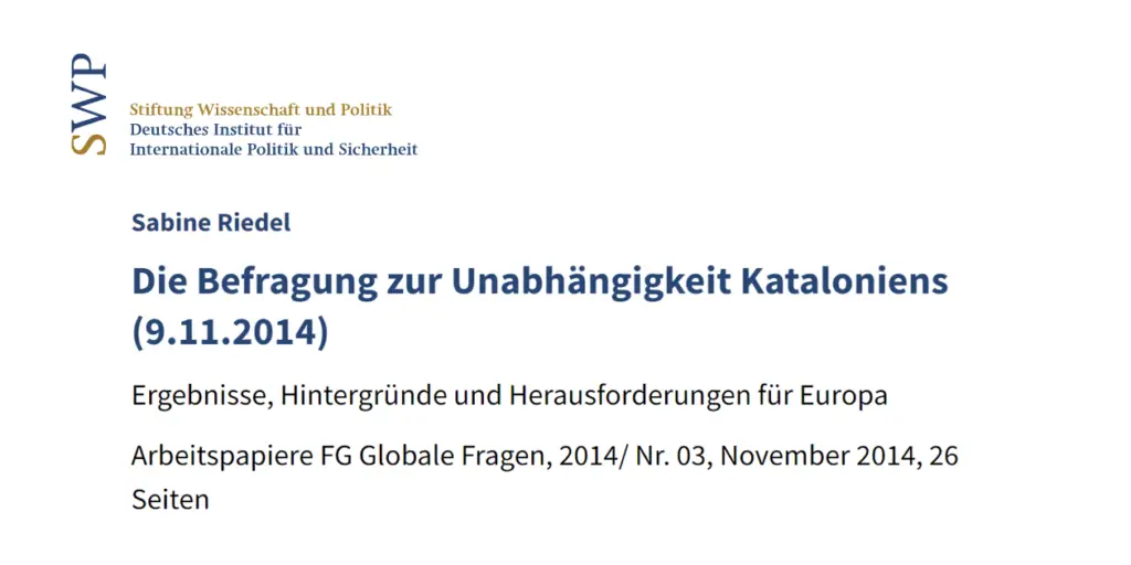 S. Riedel 2014 2 Katalonien Referendum 2014